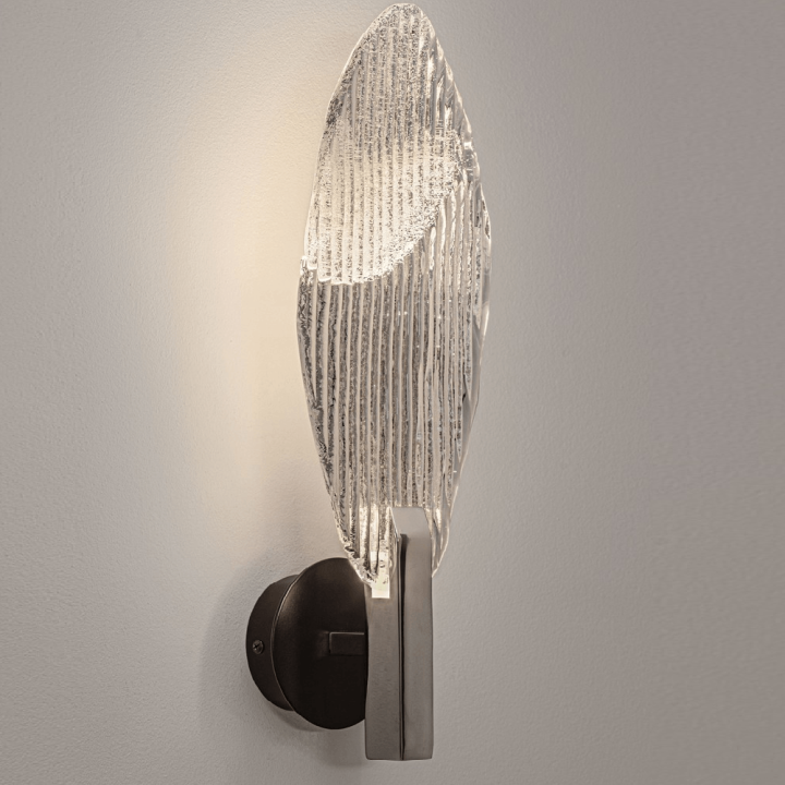 LUCES ROALES LE46142 kinkiet LED 3W designerski z fakturowanym szkłem