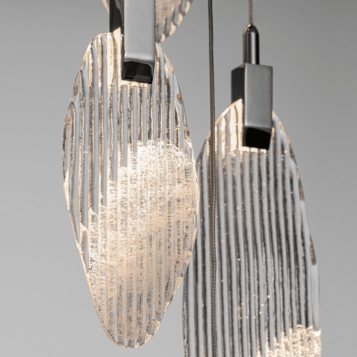 LUCES ROALES LE46144 hanging lamp &ndash; modern LED glass chandelier