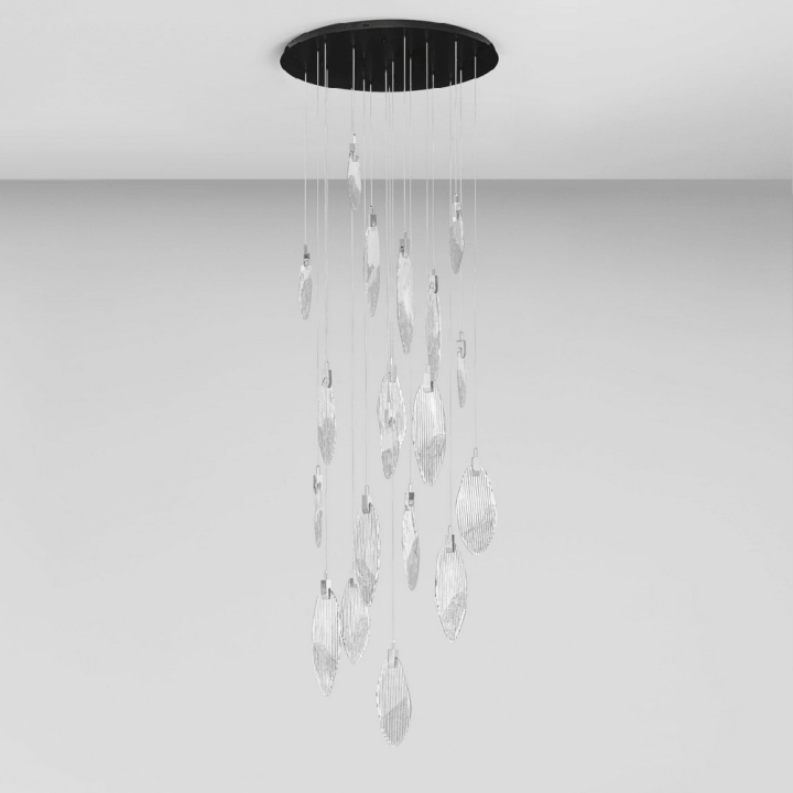 LUCES ROALES LE46146 szklana lampa wisząca LED idealna nad st&oacute;ł