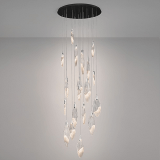 LUCES ROALES LE46146 glass LED pendant lamp perfect for above the table
