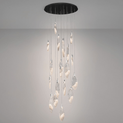 LUCES ROALES LE46146 szklana lampa wisząca LED idealna nad stół