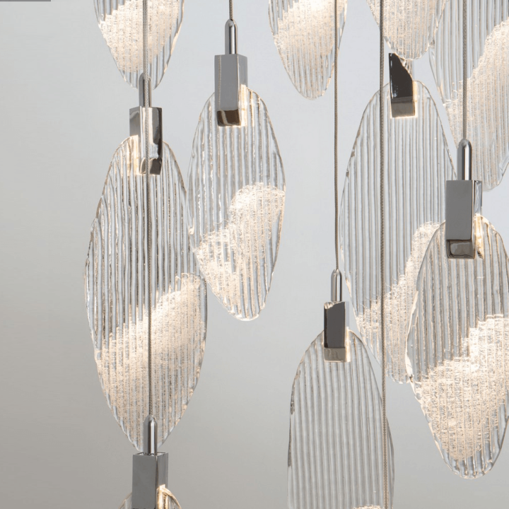 LUCES ROALES LE46146 glass LED pendant lamp perfect for above the table