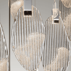 LUCES ROALES LE46146 szklana lampa wisząca LED idealna nad stół