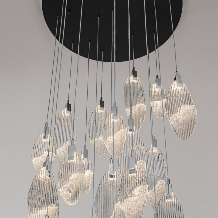 LUCES ROALES LE46146 szklana lampa wisząca LED idealna nad st&oacute;ł