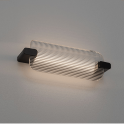 LUCES ALBERI LE45734 LED wall lamp 13W black grooved glass modern