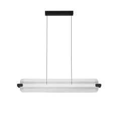 LUCES ALBERI LE45736 LED pendant lamp 41W 3000K black metal, glass