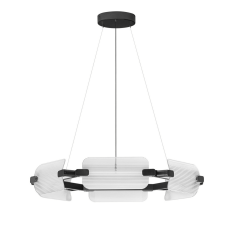 LUCES ALBERI LE45737 LED pendant lamp 48W black, round, modern