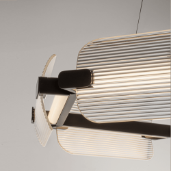 LUCES ALBERI LE45737 LED pendant lamp 48W black, round, modern