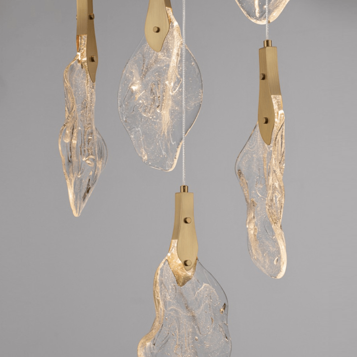 LUCES ADEJE LE45702 pendant lamp with 6 glass shades, stylish
