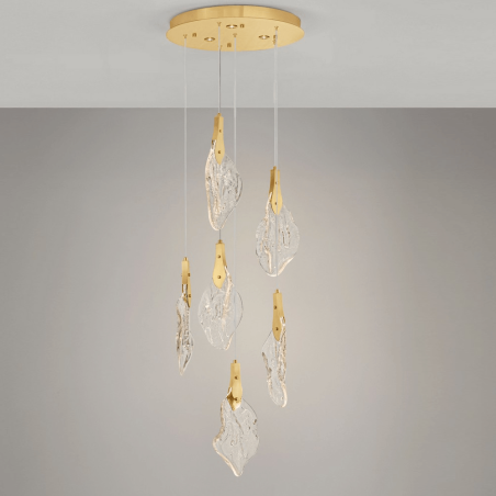 LUCES ADEJE LE45702 pendant lamp with 6 glass shades, stylish