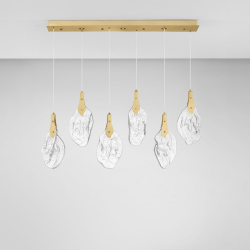 LUCES ADEJE LE45703 pendant lamp gold LED 3000K art glass