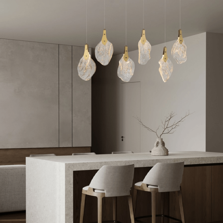 LUCES ADEJE LE45703 lampa wisząca złota LED 3000K szkło artystyczne