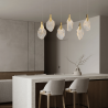 LUCES ADEJE LE45703 pendant lamp gold LED 3000K art glass