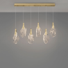 LUCES ADEJE LE45703 pendant lamp gold LED 3000K art glass