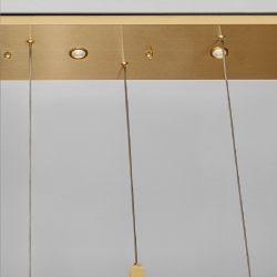 LUCES ADEJE LE45703 pendant lamp gold LED 3000K art glass