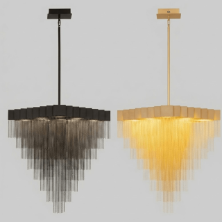 LUCES ARDALES LE45832/7 lampa wisząca LED 80W żyrandol kaskadowy