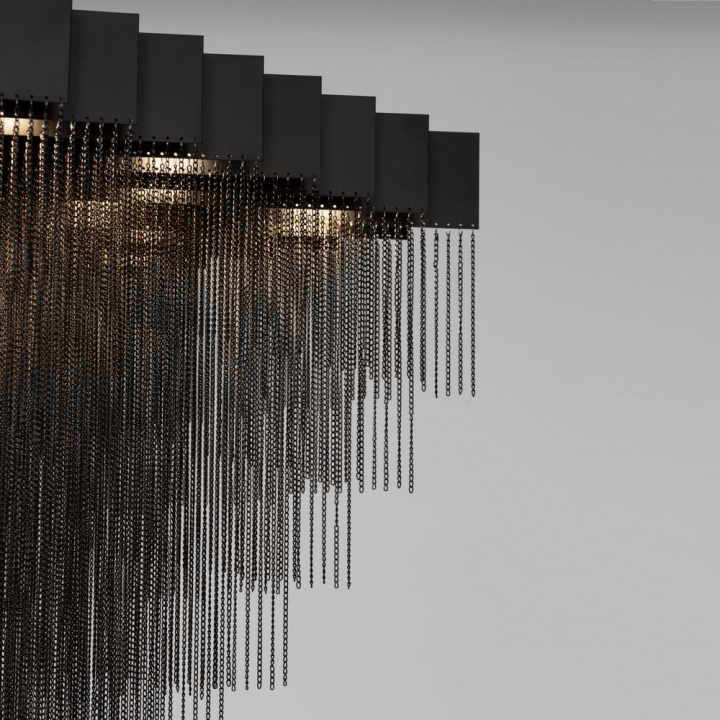 LUCES ARDALES LE45832/7 lampa wisząca LED 80W żyrandol kaskadowy