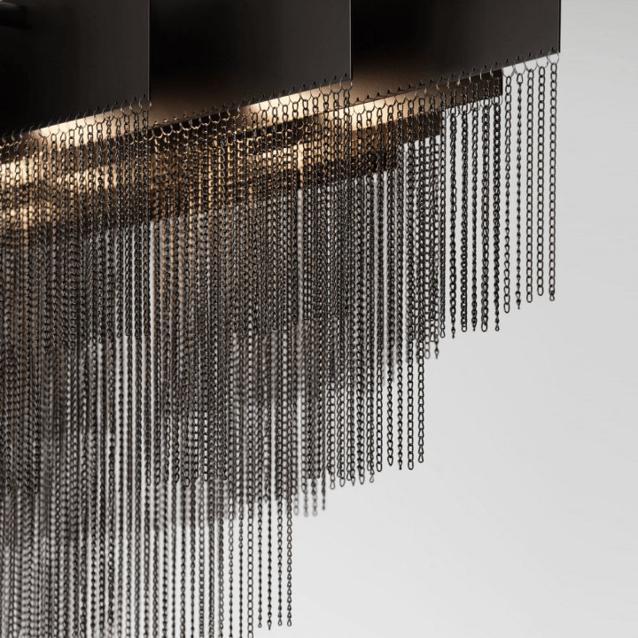 LUCES ARDALES LE45833/8 lampa wisząca złota, czarna do salonu, jadalni