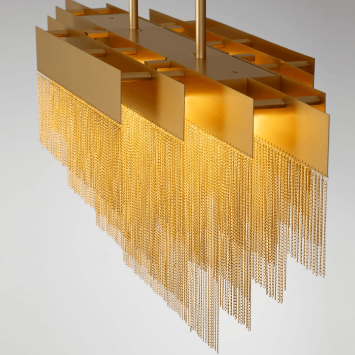 LUCES ARDALES LE45833/8 lampa wisząca złota, czarna do salonu, jadalni