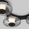LUCES ALBESA LE45738 LED ceiling lamp 24W 3000K black metal and glass