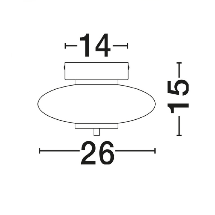 LUCES ALBESA LE45739 lampa sufitowa szklana LED 3000K ciepłe światło