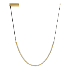 LUCES CAMBRIL LE45967 pendant lamp gold, crystal modern premium