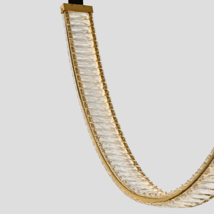 LUCES CAMBRIL LE45967 pendant lamp gold, crystal modern premium