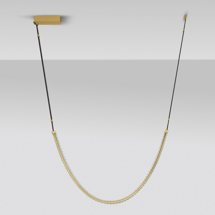 LUCES CAMBRIL LE45967 pendant lamp gold, crystal modern premium