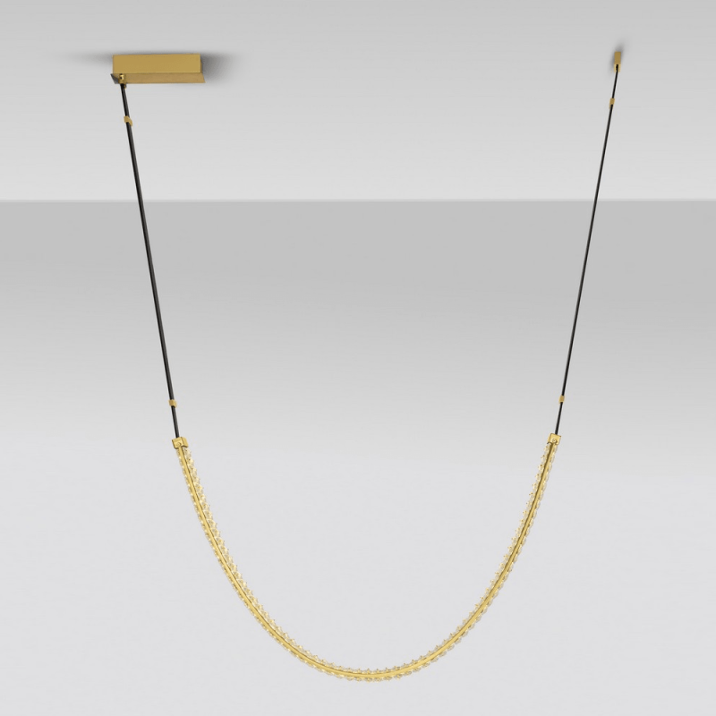 LUCES CAMBRIL LE45967 pendant lamp gold, crystal modern premium