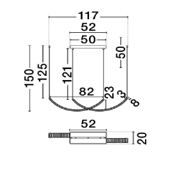 LUCES CAMBRIL LE45970 pendant lamp gold, crystal LED 3000K
