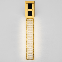 LUCES CAMBRIL LE45971 LED wall lamp 3000K gold, crystal with leather