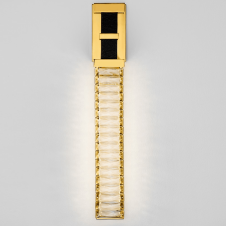 LUCES CAMBRIL LE45971 LED wall lamp 3000K gold, crystal with leather