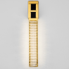 LUCES CAMBRIL LE45971 LED wall lamp 3000K gold, crystal with leather