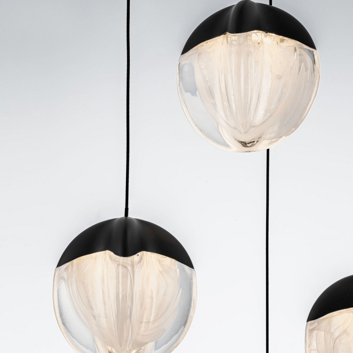 LUCES ALCUDIA LE4575/6 LED pendant lamp 25W &ndash; elegant, gold/black