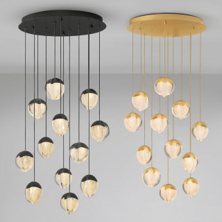LUCES ALCUDIA LE45759/61 lampa wisząca wodospad światła LED 60W, 3000K