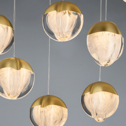 LUCES ALCUDIA LE45759/61 hanging lamp waterfall LED light 60W, 3000K