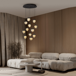 LUCES ALCUDIA LE45759/61 hanging lamp waterfall LED light 60W, 3000K