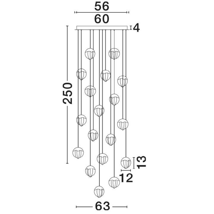 LUCES ALCUDIA LE45760/2 LED pendant lamp 3000K &ndash; luxury for interiors