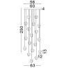 LUCES ALCUDIA LE45760/2 LED pendant lamp 3000K – luxury for interiors