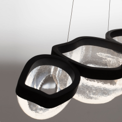 LUCES TUNTE LE46205 LED pendant lamp 44W modern, glass and steel