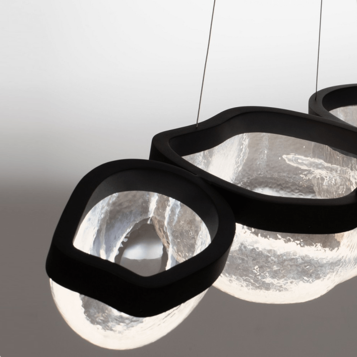 LUCES TUNTE LE46205 LED pendant lamp 44W modern, glass and steel
