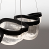 LUCES TUNTE LE46205 LED pendant lamp 44W modern, glass and steel