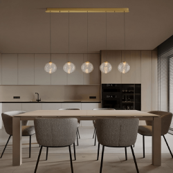 LUCES ALBORA LE45746/7 lampa wisząca LED 20W 2700K/3000K podłużna