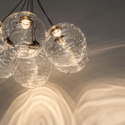 LUCES ALBORA LE45748/9 lampa wisząca LED 2700K/3000K 28W kule szklane