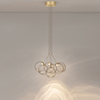 LUCES ALBORA LE45748/9 LED pendant lamp 2700K/3000K 28W glass balls