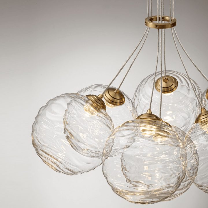LUCES ALBORA LE45748/9 lampa wisząca LED 2700K/3000K 28W kule szklane