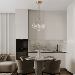 LUCES ALBORA LE45748/9 lampa wisząca LED 2700K/3000K 28W kule szklane