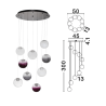LUCES ARGUIS LE45846 LED hanging lamp 46W modern cascading spheres