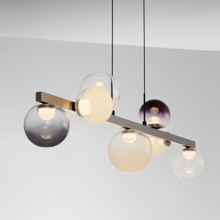 LUCES ARGUIS LE45847 lampa wisząca LED 3000K 40W kolorowe klosze