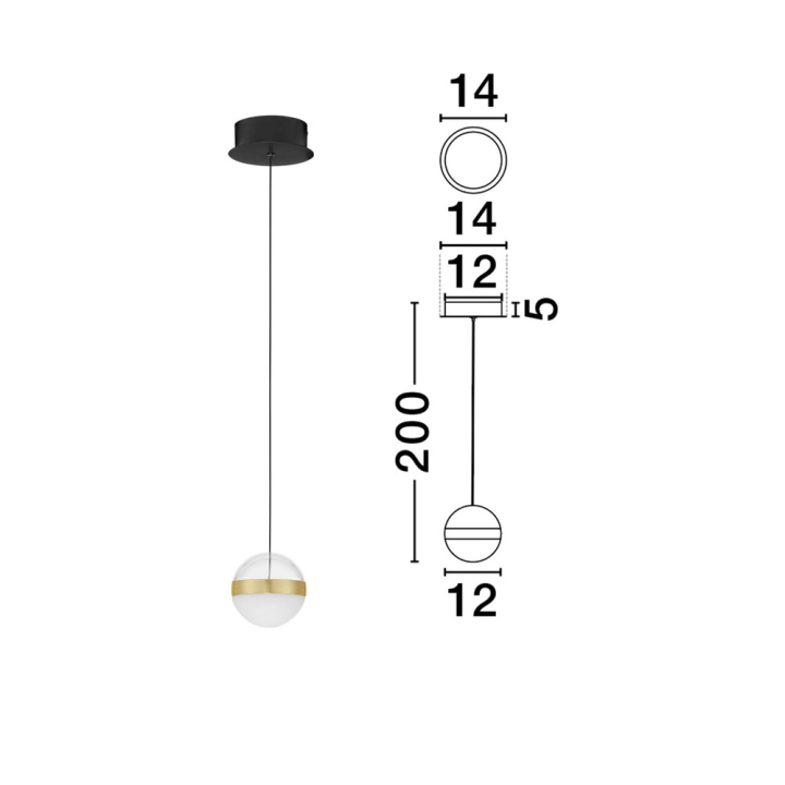 LUCES ARTEIXO LE45872 LED pendant lamp 9W